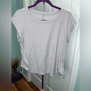 Apana Soft Scoop Neck Women's Top in Light Gray active Large